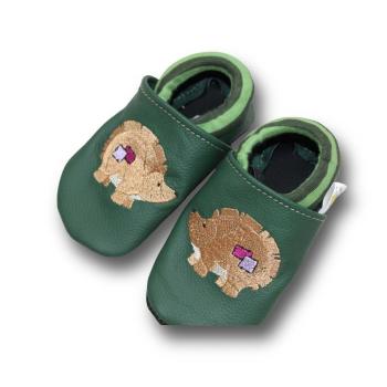 Krabbelschuhe Igel mit Flicken